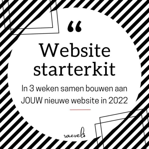 Website starterkit 10% aanbetaling
